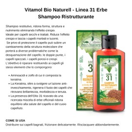 Vitamol Organic Natural Shampoo Oil 31 - 100 ml