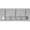 Stahl Wardrobe Rail with 5 Hooks Shiny Chrome