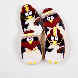 ½ Dz. Sports Penguin Cookies! Christmas Sports Themed Party Favors or Gift!