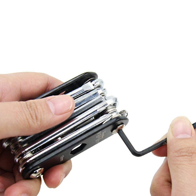 WOTOW 16-in-1 Multifunction Bicycle Repair Kit with Allen Keys and