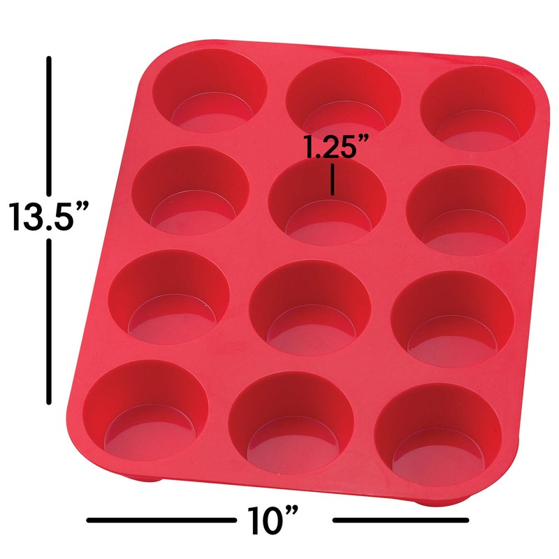 Harold Import, Muffin Pan Silicone 12 Cup