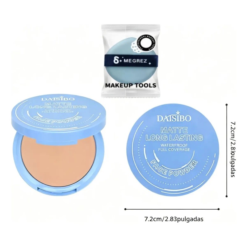 Base De Maquillaje Polvo Compacto Fijador Matte