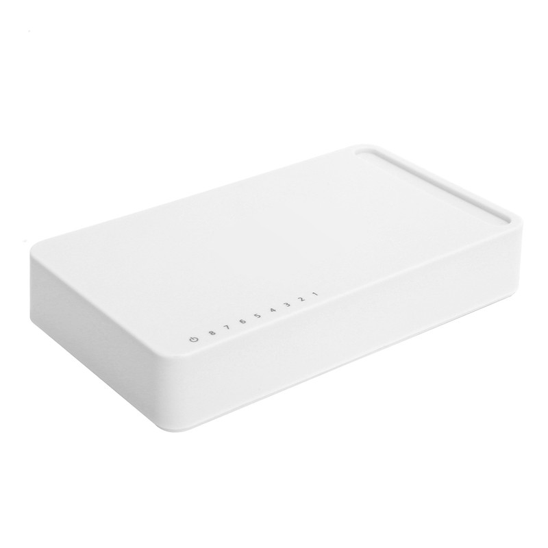 8‑Port Gigabit Ethernet Switch Network Switch Adapter RJ4510/100/1000mbps 100‑240VEU Plug