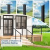 Gyykzz 42" Cable Railing Stair Post for 28-38 Degrees Stairway,