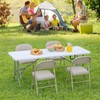 Elevon 8ft Plastic Folding Table Outdoor Indoor Heavy Duty Portable