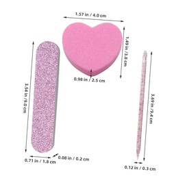 Outanaya 10sets Manicure Tool Multi-functional Nail Buffers Fingernail Files and Polishing Sponge Blocks for Nail Art and