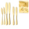LUCKYLIGHT BUTTER KNIVES SET OF 6 - Premium Stainless Steel