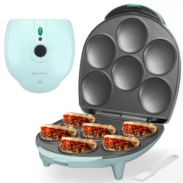 Baker's Friend Electric Arepas Maker with Browning Control, Mini Pancakes