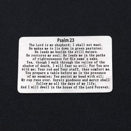 MYSOMY Psalm 23 Wallet Card the Lord is My Shepherd Religious Gifts for Christian Inspirational Gifts (Wallet Card)