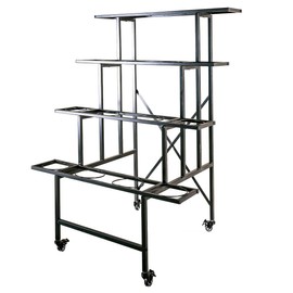 Zhongma 4 Tier Metal Flower Display Stand Frame(This item is not recommended for purchase separately,Please be cautious when purchasing separately, as it may not be usable)