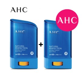 AHC 2025년 최신제조 AHC 내추럴 퍼펙션 더블쉴드 선스틱 22g 2개 [(초록) 22g+22g 2개] 2025 Latest Manufacturing AHC Natural Perfection Double Shield Sunsick 22g 2 Pack [(Green) 22g+22g 2 Pack]