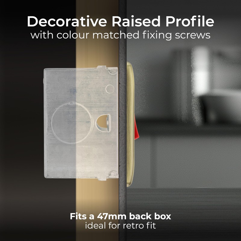 BG Electrical Cooker Control Switch Unit with LED Power Indicator,