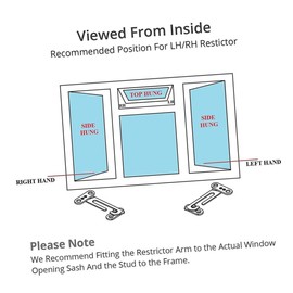 FOYTOKI 4Pcs Concealed Window Lock Adjustable Window Lock Latch for Sliding Enhanced Home Security Easy Installation Child Safety Window Lock