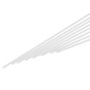 sourcing map 10Pcs ABS Plastic Rod Square Solid Bar 1/16"