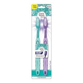 GuruNanda Dew Drop Cepillos de dientes - Cerdas medianas para limpieza profunda - Suave con dientes y encías - Ideal para niños y adultos - Paquete de 2