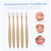 BIUDECO 5pcs Soft Adult Toothbrushes with Ergonomic Grip Minimalist Round