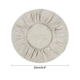 Proofing Basket Cloth Bread, 2/4-Piece Bread Bowl Cover Made of Cotton Linen, Round/Oval Proofing Basket Cloth for Bread for Baking in Bakeries