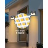 Peasur Solar Outdoor Lights [10 Pack/140LED], 3000K Warm Light Motion