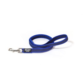 Color & Gray Super-Grip Leash with Handle, 20 mm x 1,2 m, Blue-Gray