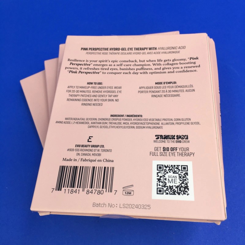 Evio Skin Hydrogel Eye Therapy Pink Perspective 3 Pairs (Lot