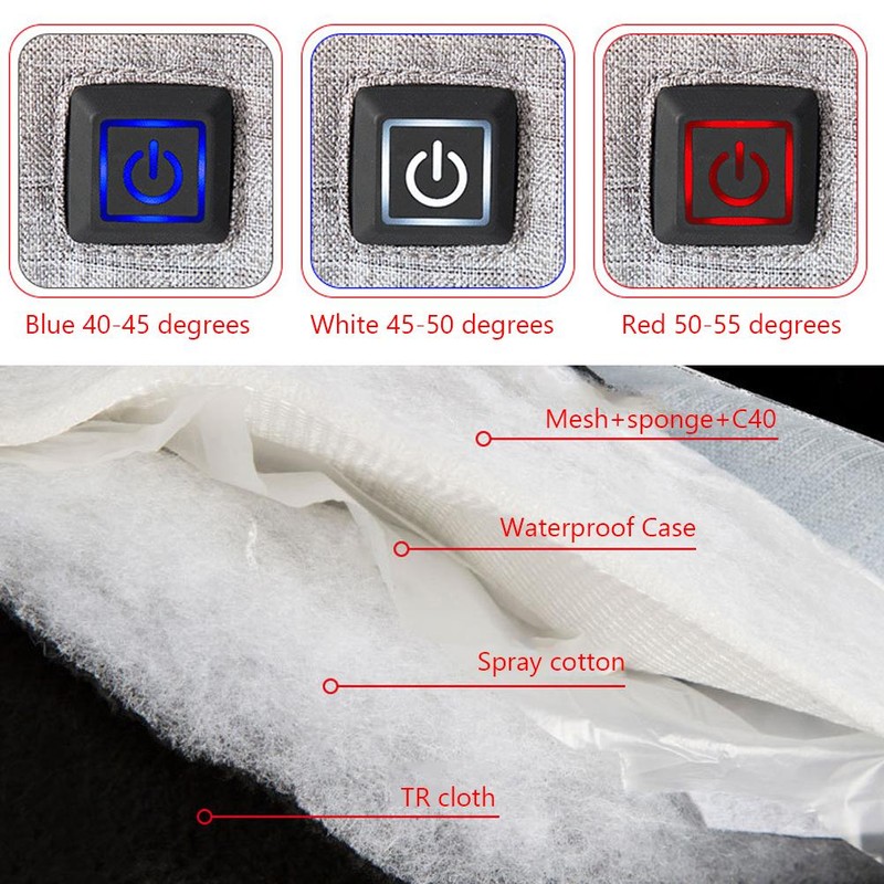 Smart USB Electric Heating Gloves Winter Outdoor Warm Windproof Sport