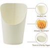 100 Pack Disposable Charcuterie Cups, 14 oz White French Fries