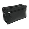 VISCONTI Soft Leather Wrist Bag With Detachable Strap 18233 Black