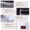 ZLLZUU Purse Organizer for Closet, 5 Pack Clear Acrylic Display