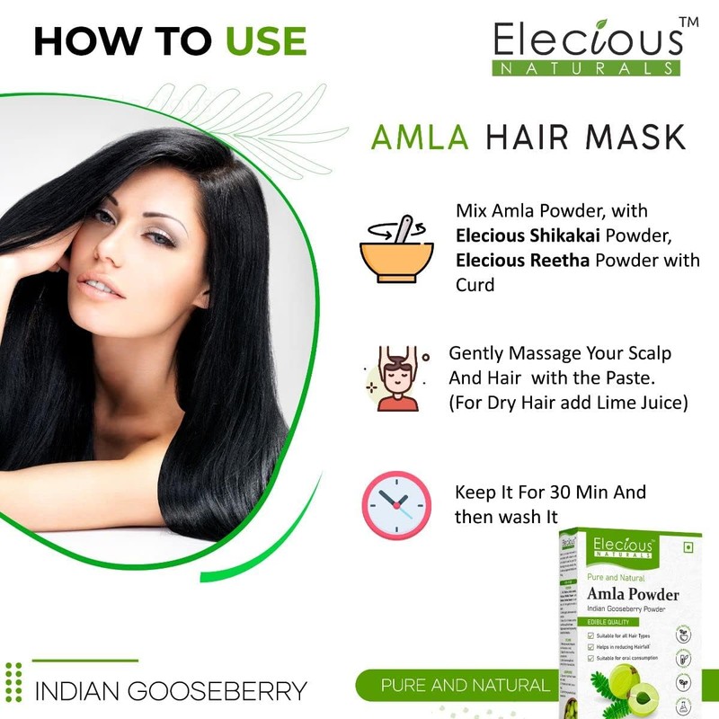 Nutranix Nutranix Hrz Amla Indian Gooseberry Powder for Hair Growth
