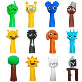 Kouipoie Sprunki Toy Figure Set, Colourful Sprunki Action Figures for Children and Adults, Gamer and Decoration, Ideal for Christmas and Birthdays (B)