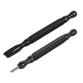 ARES 10018 â 2-Piece Hammerless 3/8-Inch Cold Chisel and High-Speed Steel Center Punch Set â CNC-Precision Machined â 5000 PSI Striking Force