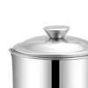 Oil Container Grease Pot Stainless Steel Strainer Large Capacity for
