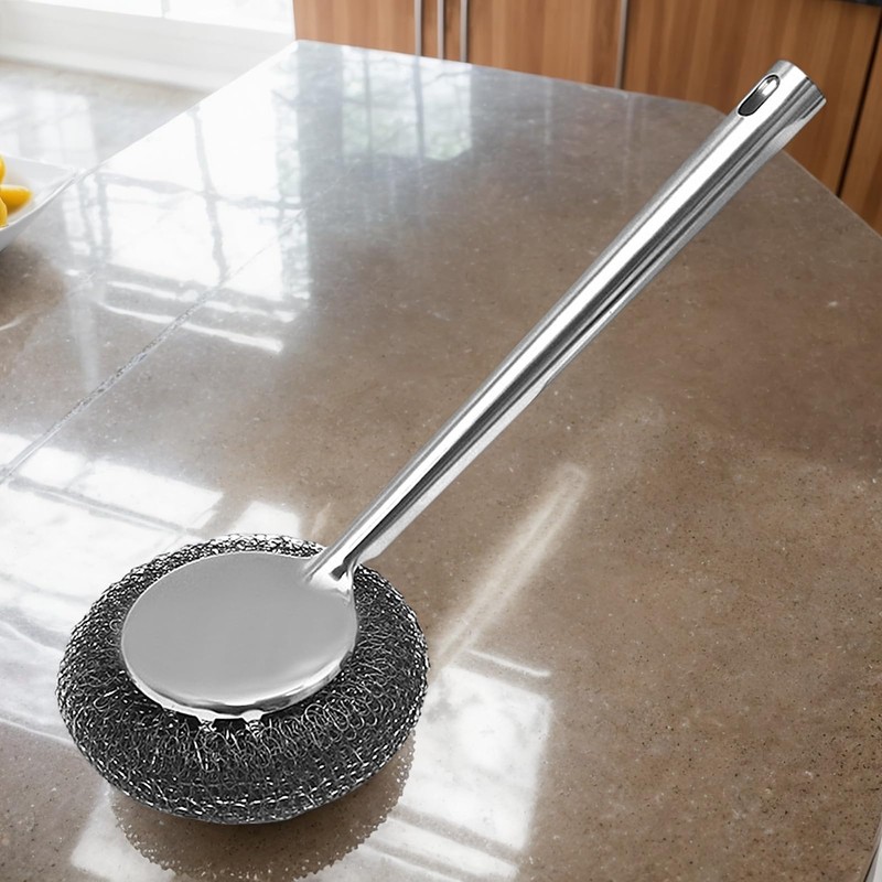 Steel Wool Scrubber - High-Density Polishing Stainless Steel Scrubbing Pads