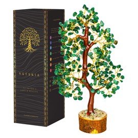 Green Aventurine Crystal - Crystal Tree, Gemstones and Crystals, Chakra Tree, Crystal Tree for Positive Energy, Spiritual Gifts, Home Office Decor,