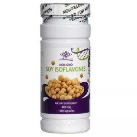 nu-health 2XPure Natural Non-GMO Soy Isoflavones 400 mg (100 Capsules) 200 Capsules Total