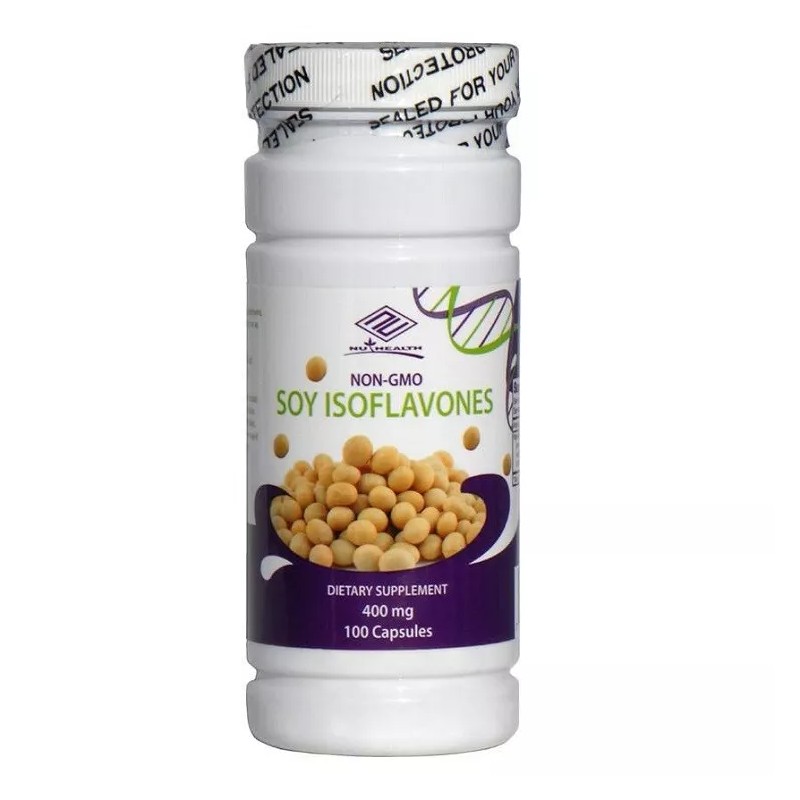 nu-health 2XPure Natural Non-GMO Soy Isoflavones 400 mg (100 Capsules)