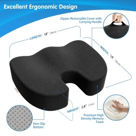 Bomdaia Seat Cushion Pillow for Office Chair, Desk Chair Car Cushion Pad for ...