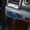DIYUCAR For Ford Ranger 2015-2021 Car Headlight Switch Decoration Ring
