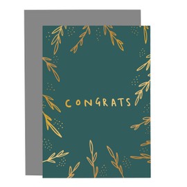 Old English Co. Special Congratulations Card for Him Her - Green Sage Well Done Card for Daughter, Son, Sister, Brother - Passed Driving Test, Exams, New Job | Blank Inside with Envelope