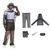 Premium 5-Piece Mosquito Suit-Jacket With Hood/Pants/Mitts/Gift Bag/Tape Measure-Full Body Protection