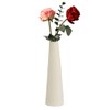 22cm Ceramic Flower Vase Beige Single Flower Tall Conical Vase