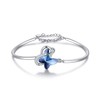 AOBOCO Sterling Silver 925 Butterfly Bangle Butterfly Jewelry Gifts for