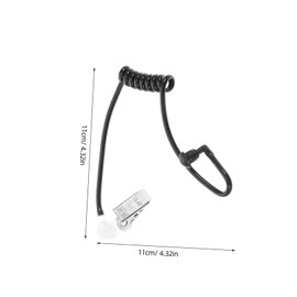 Hohopeti 2 Sets Headset Toy Earphones Ear Phone Microphone Toys Head Phones Headphones Headphones Kid Headphones Detective Toy Children Accessory Plastic Black