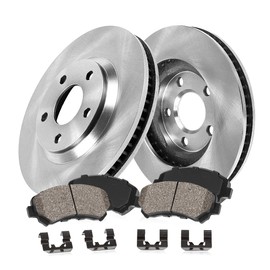 Callahan Brake Parts Front Brake Kit For Hyundai Elantra 2021-2023, Hyundai Sonata 2020-2022, Kia K5 2021-2023 [Model Specific] Replacement Brake Rotors with Ceramic Brake Pads