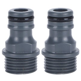 Garden Hose Quick Connector,2Pcs G1/2 Male Thread Quick Connector Nipple Garden Hose Tap Nipple Adapter Irrigation Tool
