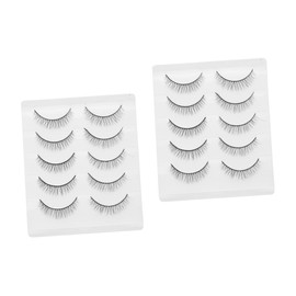 FOMIYES Sets d False Lashes Natural Makeup Eyelash Wispy Lashes Individual Eyelashes for Wedding Photo Shoot Pairs
