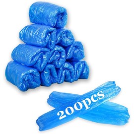 Disposable Arm Sleeves, Plastic Waterproof Oversleeves Protector Covers with Elastic on Cuff uv sun protection arm - Color: Blue - 200pcs