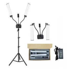 generic Lámpara Led De Doble Brazo Con Trípode De 2m