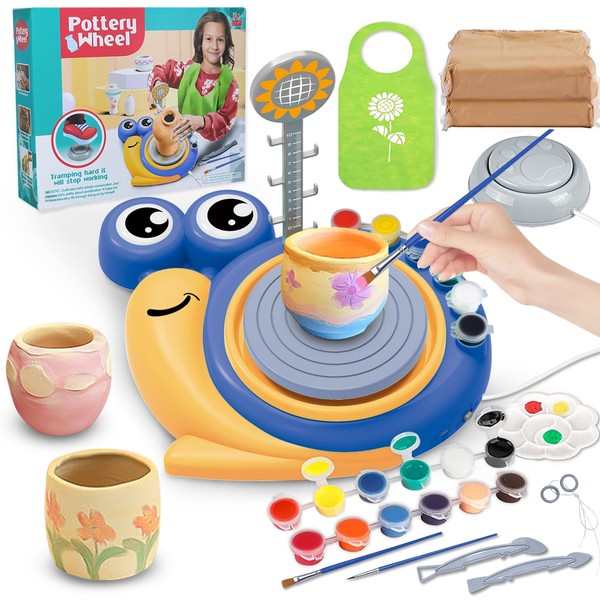 NISCHA Pottery Wheel for Kids - Arts and Crafts Kits