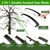 Pole Saws for Tree Trimming, 8.2-15FT Extendable Manual Pole Saw,